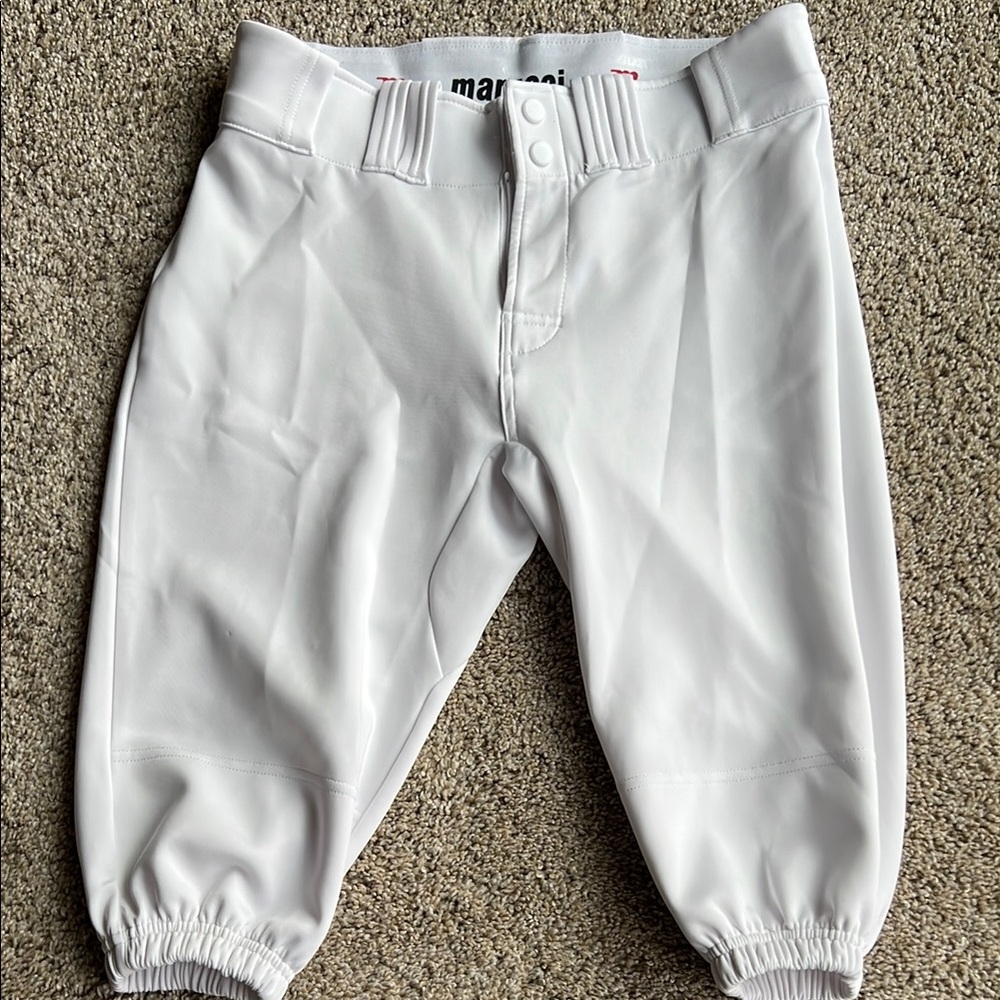 White Marucci Baseball Pants